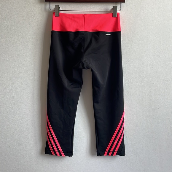 Adidas Capri Pants Small Black & Pink - Picture 4 of 9